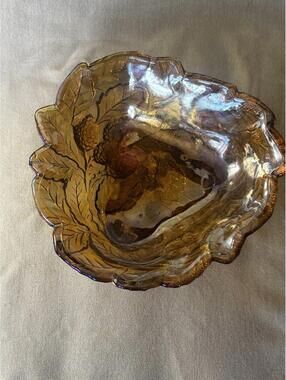 Vintage Fenton Art Glass Marigold Carnival Glass Blackberry Bowl Candy Dish